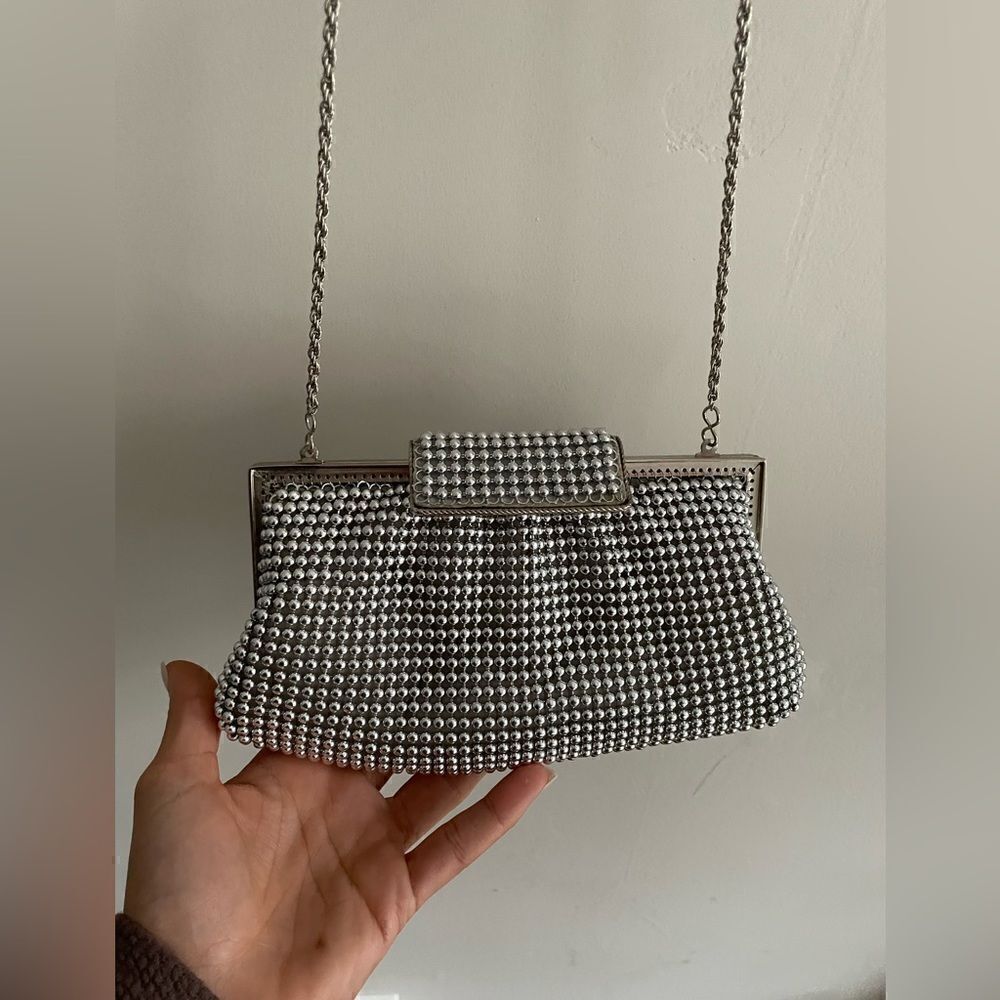 La Regale Crystal Drawstring Crossbody Bag